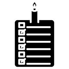 Birthday Wish List Vector Icon