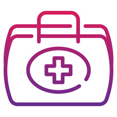 First Aid Kit Gradient Icon