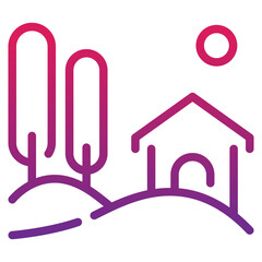 Landscape Gradient Icon