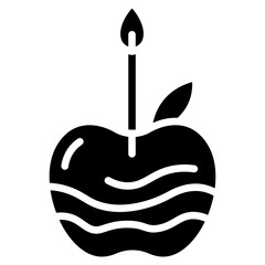 Candied Apple Vector Icon