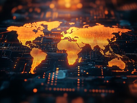 Global network digital map