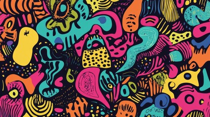 Psychedelic Abstract Pattern Art