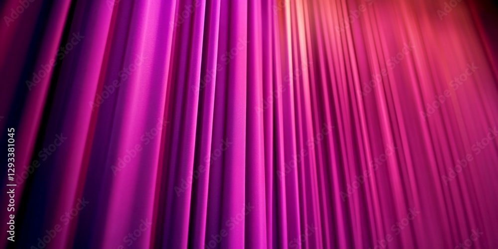 Poster vibrant flowing curtains in shades of purple create a stunning backdrop. ideal for adding color and 