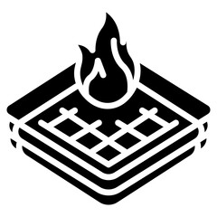 Fireproof Blanket Vector Icon