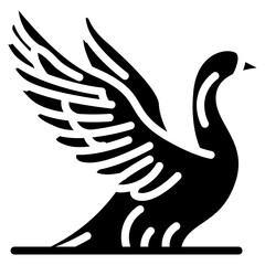 Obraz premium Goose Vector Icon