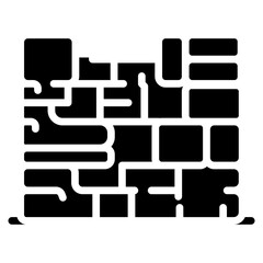 Stone Wall Vector Icon