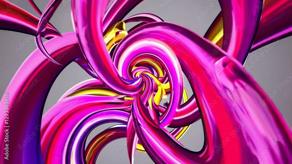 Poster abstract fractal background with purple swirls