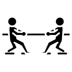 Tug of War Rope Vector Icon