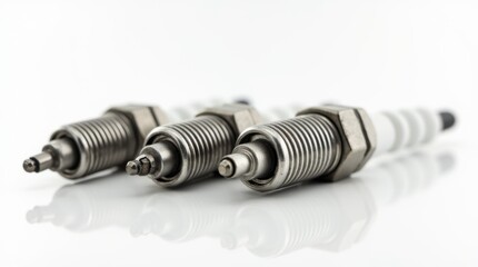 High-Resolution Studio Photograph of Spark Plugs
