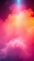 Vibrant abstract cloud background for modern phone wallpaper featuring gradient colors and soft textures
