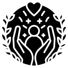 Self Compassion Vector Icon