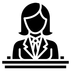 Front Desk Agent Vector Icon