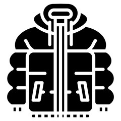 Puffer Jacket Vector Icon