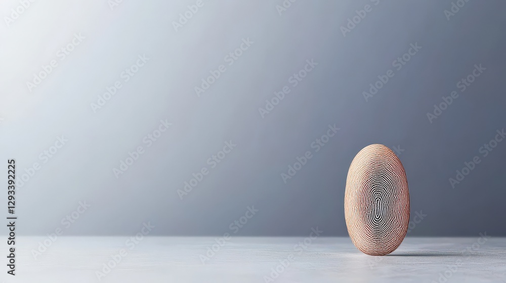 Aufkleber law restriction policy concept. stylized egg with intricate patterns on a minimalist background.