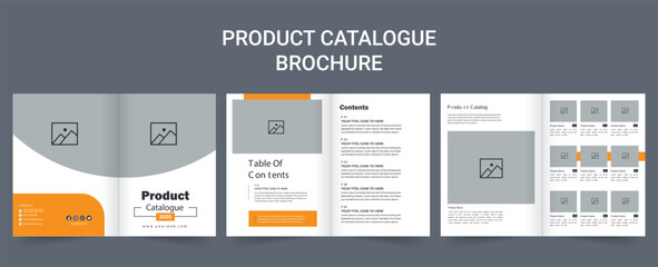Creative product catalog brochure or fashion and multipurpose portfolio, catalogue template, furniture product catalog brochure. Modern product catalog design and catalogue design