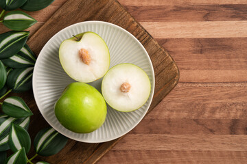 Fresh juicy delicious Taiwanese Milk Indian Jujube fruit.