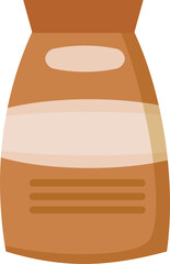 Flat bag packaging icon