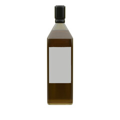Blank Bottle of Whiskey