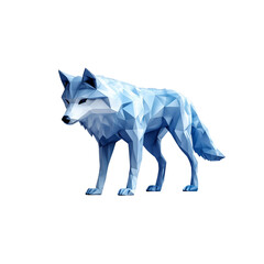 3d wolf
white background