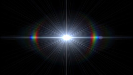 Lens Flare light over a Black Background. Easy to add overlay or screen filter over Photos. Easy to add lens flare effects for overlay designs. Defocused abstract retro film analog effect 
