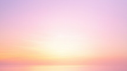 A pastel sunset gradient background, with warm golden hues fading into soft pink and gentle lilac, creating a peaceful and elegant atmosphere.