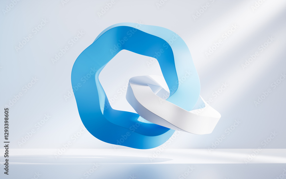 Poster abstract hexagonal geometry background, 3d rendering.