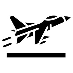 Military Jet Vector Icon