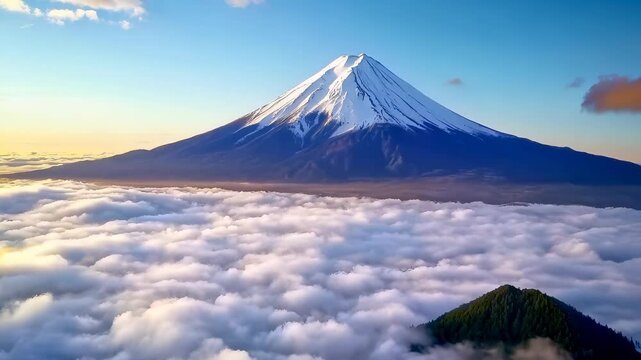 Aerial View of Mount Elbrus