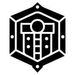 Tactical Shield Vector Icon