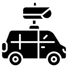 Surveillance Van Vector Icon