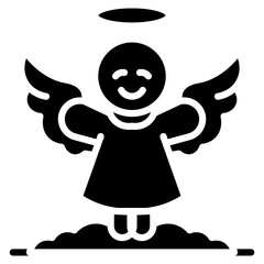 Snow Angel Vector Icon