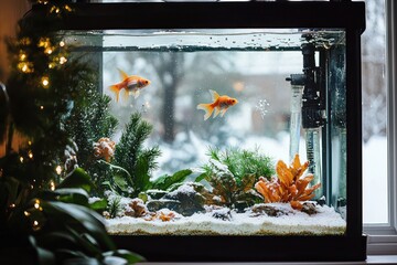 Tips on keeping exotic pets safe in aquariums and terrariums during the winter cold spell.