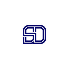 Initials Letter SD Logo