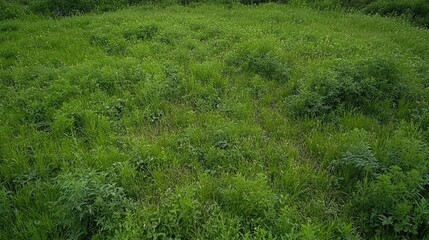 Obraz premium Lush potato plants grow in orderly rows, showcasing a beautiful landscape of agricultural production under bright sunlight