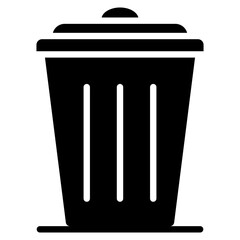 Smart Trash Bin Vector Icon