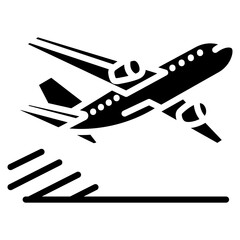 Freight Airplane Vector Icon