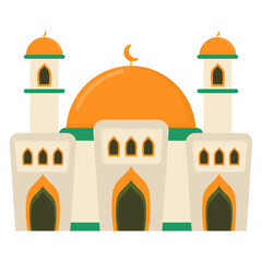 Cute Mosque Illustration