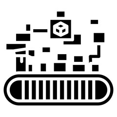 Sorting Machine Vector Icon