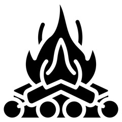 Campfire Vector Icon