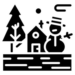 Frosty Morning Vector Icon