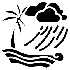 Tropical Storm Vector Icon