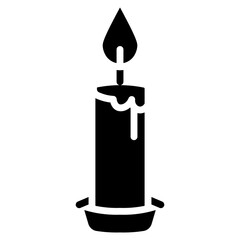 Candlelight Vigil Vector Icon