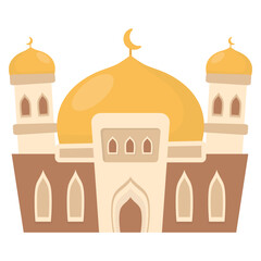 Cute Mosque Illustration