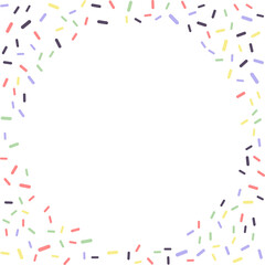 Colorful abstract sprinkles background 