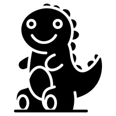 Dinosaur Toy Vector Icon