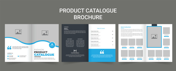 Modern Interior Design Portfolio Layout Template, Interior Design Magazine Layout for Home Decoration. Multipurpose Product catalog design, company furniture product catalog