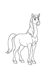 horse coloring 