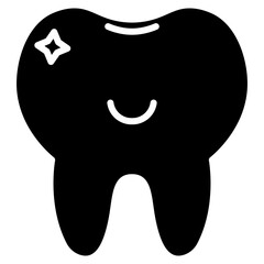 Baby Teeth Vector Icon