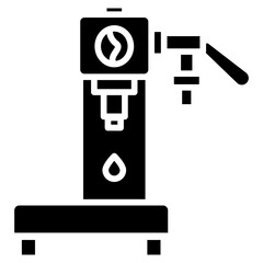 Coffee Syrup Dispenser Vector Icon