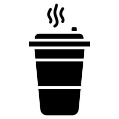 Coffee Travel Cup Vector Icon